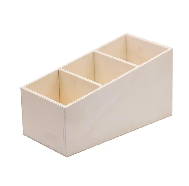 Plywood Remot control stand with 3 cells 20/10/11cm(7.87/3.94/4.33 in)