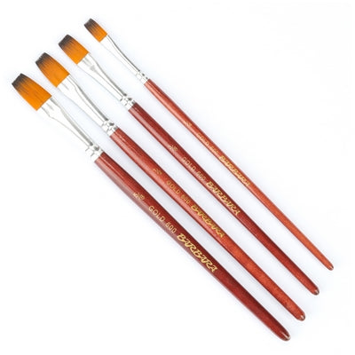 Brown with black top wash light brown and varnish Flat 1/4# 3/8# 1/2# 5/8#