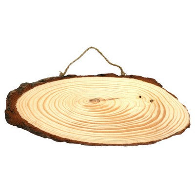 Wood slice 20 cm(7.87in), thickness 1 cm(0.394in) + 1 rope 2 hooks