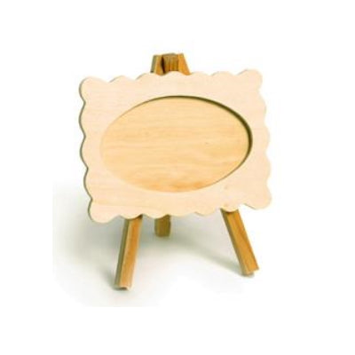 Small easel with plywood frame 11.5/14cm(4.53/5.51in)