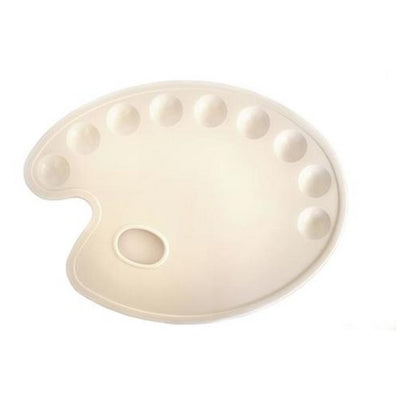 Plastic Oval plate for painting 22/28 cm (8.66/11.02in)