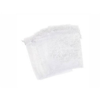Organza bag 12/17cm(4.72/6.69in) white color 10pcs