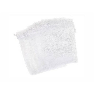 Organza bag 15/20cm(5.91/7.87in) white color10pcs
