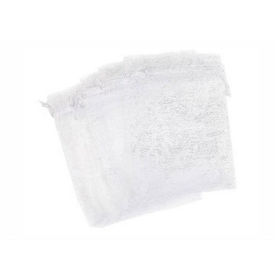 Organza bag 17/23cm(6.69/9.06in) white color10pcs