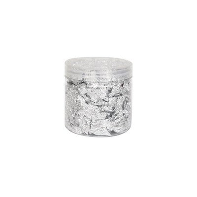 Bottle with silver foil