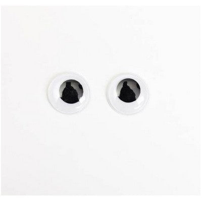 Black eyes with sticker 14MM(0.55in) 50pcs