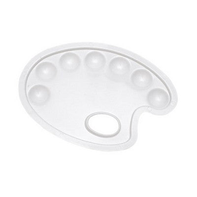 Plastic Oval plate for painting 17/24cm(6.7/9.45in)