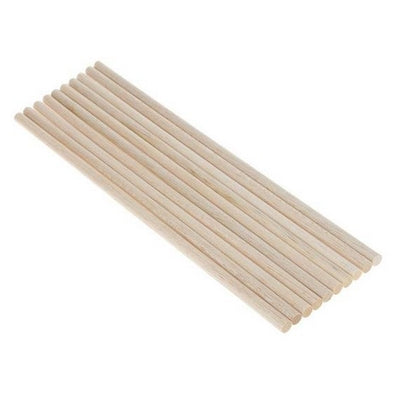 Pine wood stick round 0.8/50 cm(0.315/19.7in),10 pcs/bag