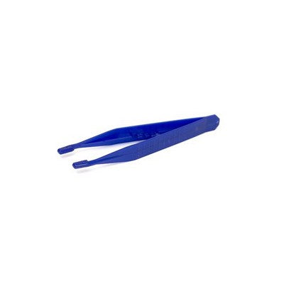 Plastic tweezers in blue colour 10pcs