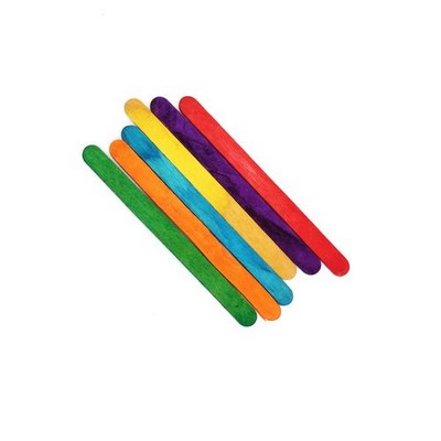 Wood stick 114/10/2 mm(4.49/0.39/0.08in) mix color 200gr/bag