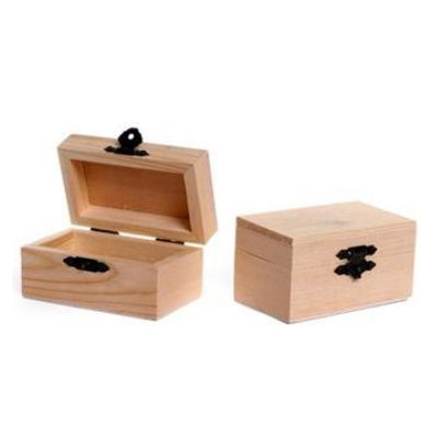 Rectangle shape Wooden pine box size 5.5/9/5cm(2.17/3.54/1.97in)