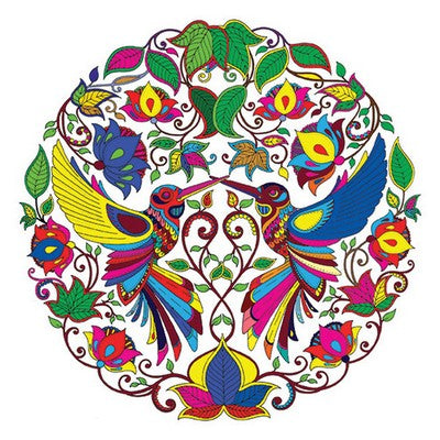 Colorful pillowcase painting of watering 45/45cm (17.72/17.72in)