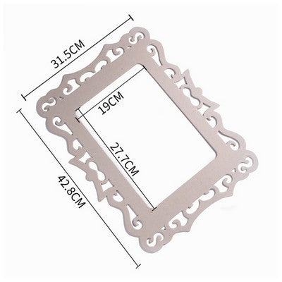 10 gray carton frame ineer size 19/28 cm (7.48/11.02in)