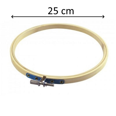 25 cm(9.85in) round bambo wood with screw