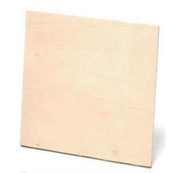 Square shape plywood thickness 6mm(0.24in) size 25/25 cm(9.84/9.84in)