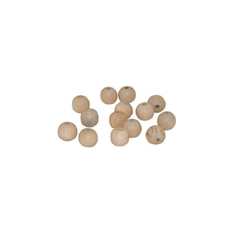 300 pc Natural wood beads 1cm (0.39in)