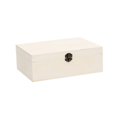 White color Rectangle shape wooden box set of 3 pcs + lock S - 17.5/11.20/5.3cm(6.89/4.41/2.1in) plywood 0.5cm(0.2in) M - 21.5/15.2/7.8 cm (8.46/5.98/3.07in)plywood 0.5cm (0.2in) L 26.2/18.5/9 cm(10.31/7.28/3.54in) plywood 0.5cm (0.2in)