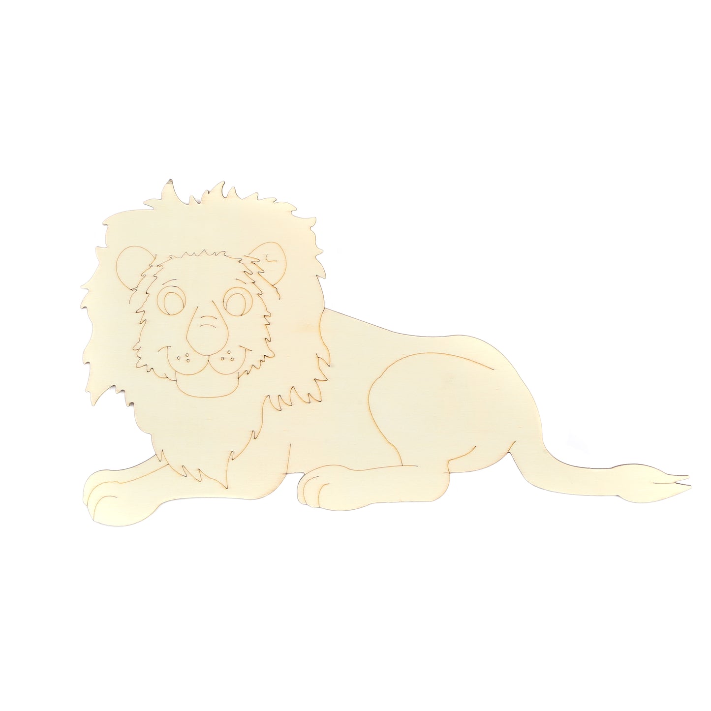 Plywood lion 3 mm(0.12in) cutting wide 30 cm (11.81in)