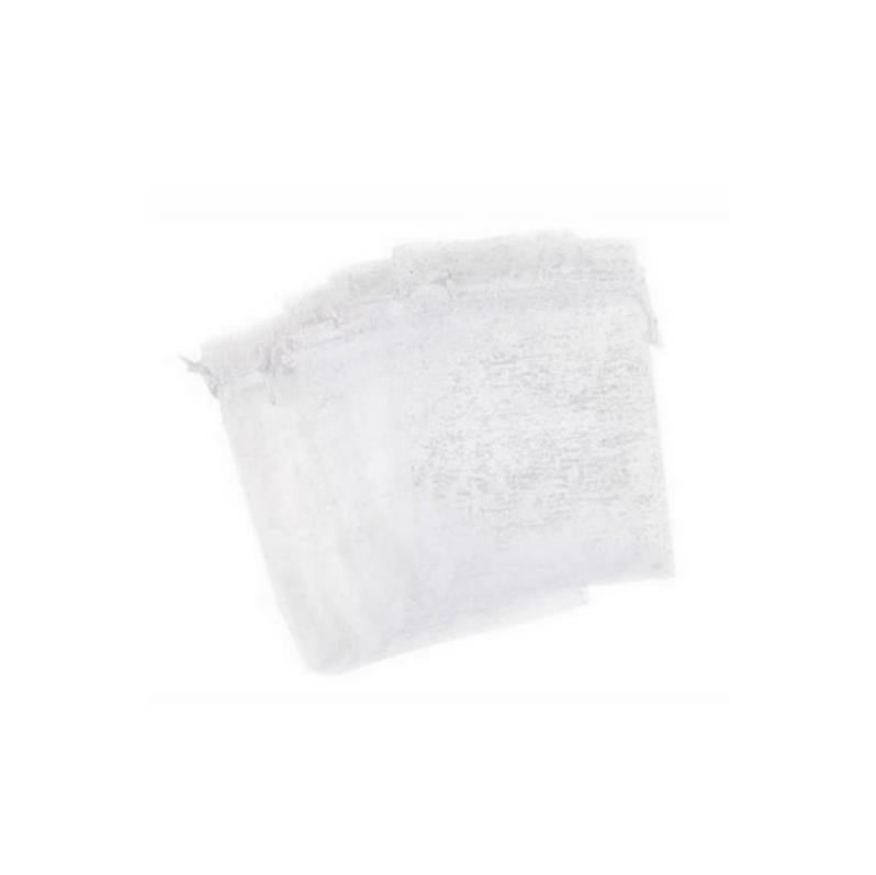 Organza bag 10/12cm(3.94/4.72in) white color10pcs