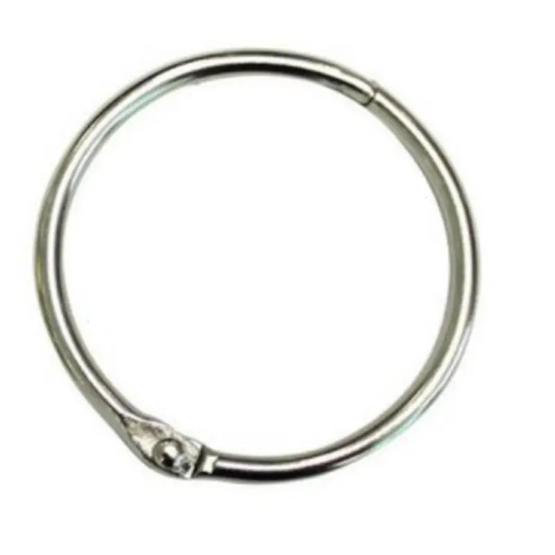 Open closed metal ring silver color inner size 20 mm(0.79in) 12 pcs