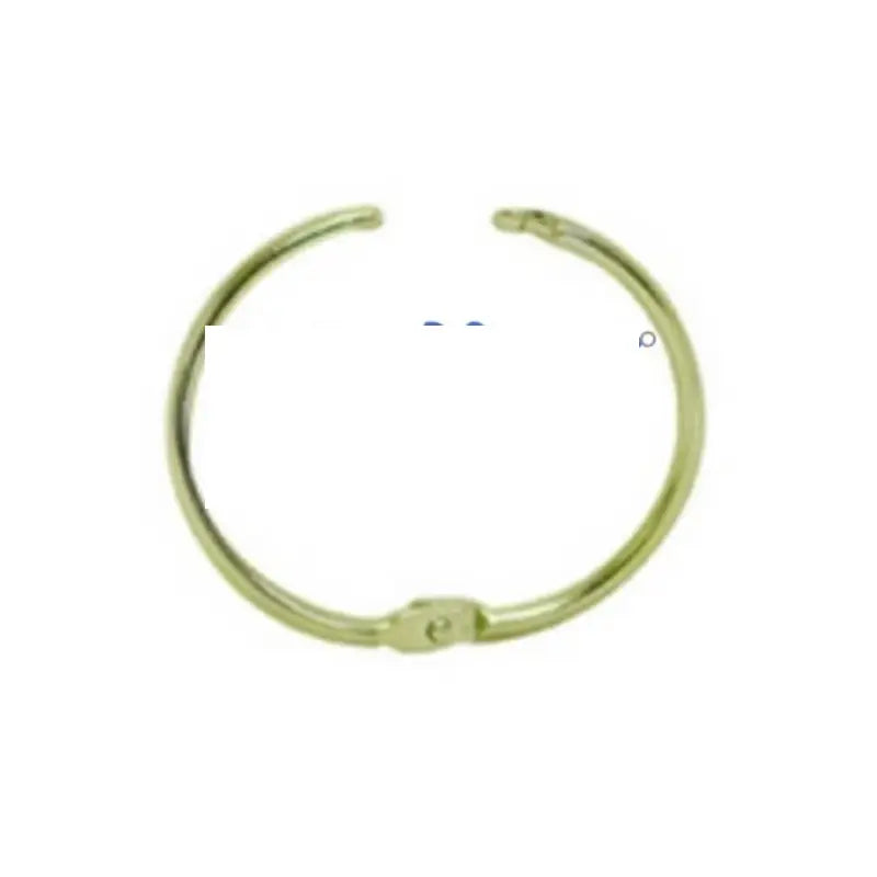 Open closed metal ring gold color inner size 30 mm(1.12in) 12