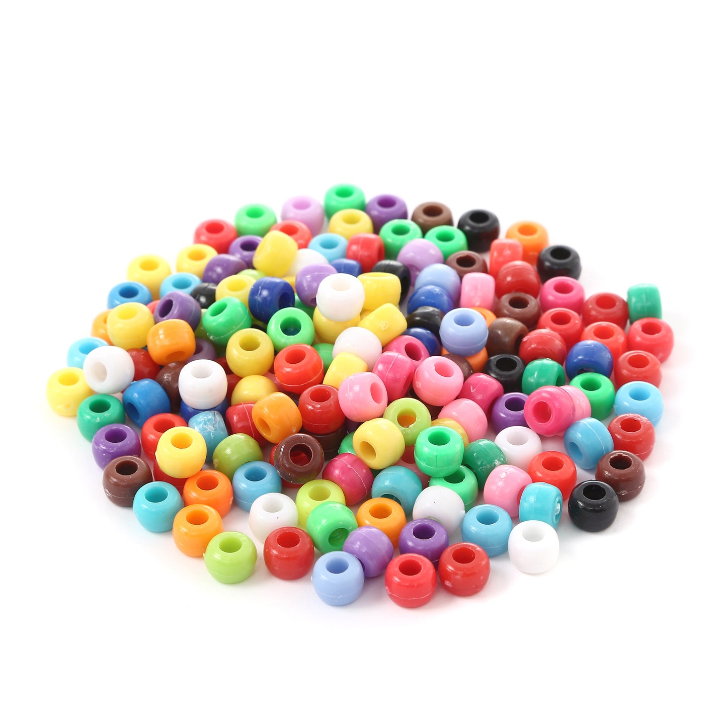 Mix color barrel beads 6/9 mm(0.24/0.35in)