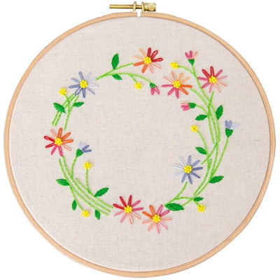European embroidery: Floral fragrance sizs 20.32cm(8in)