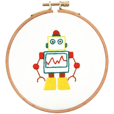 European embroidery: robot sizs 12.7cm(5in£©
