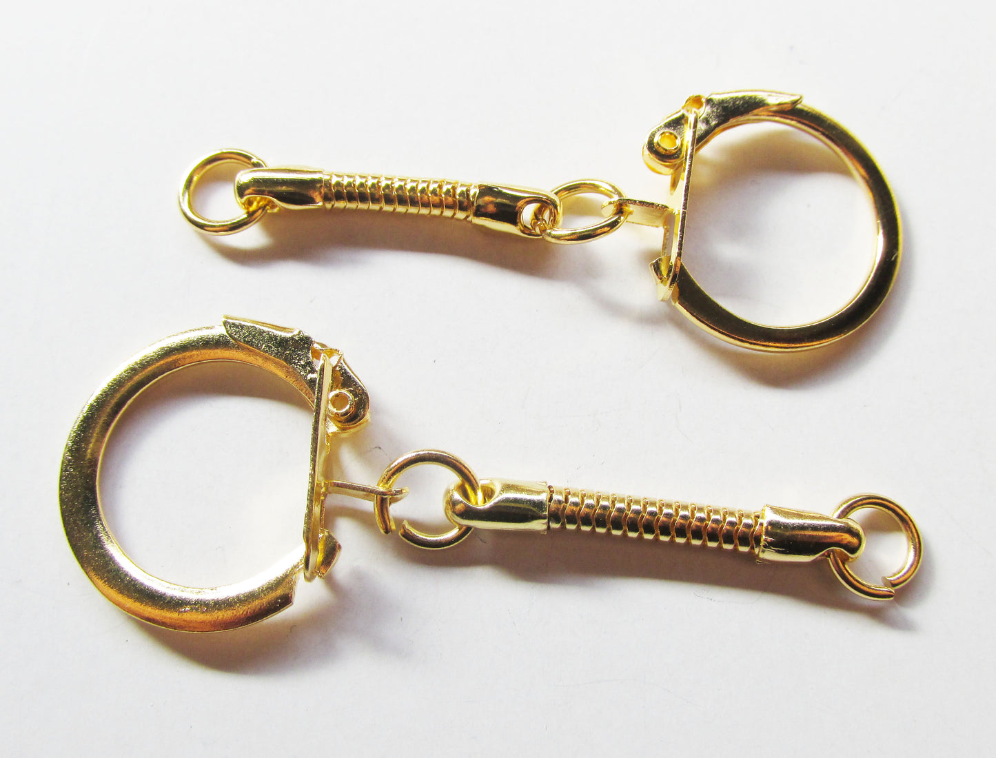 Key holder snake shape 6 pcs gold