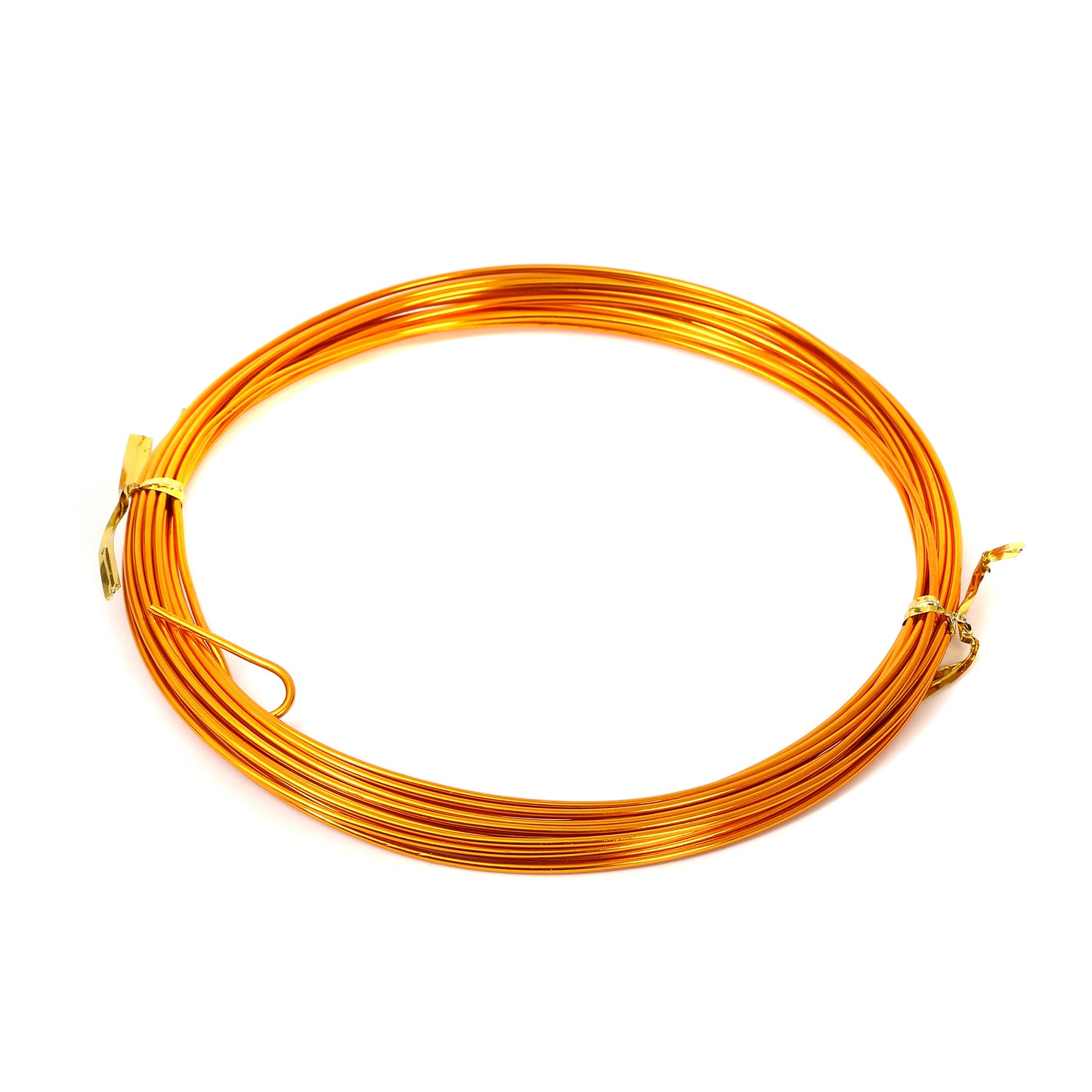 Alumunum wire1.5 mm/5 M(0.06/196.85in) in opp bag with logo dark golden color