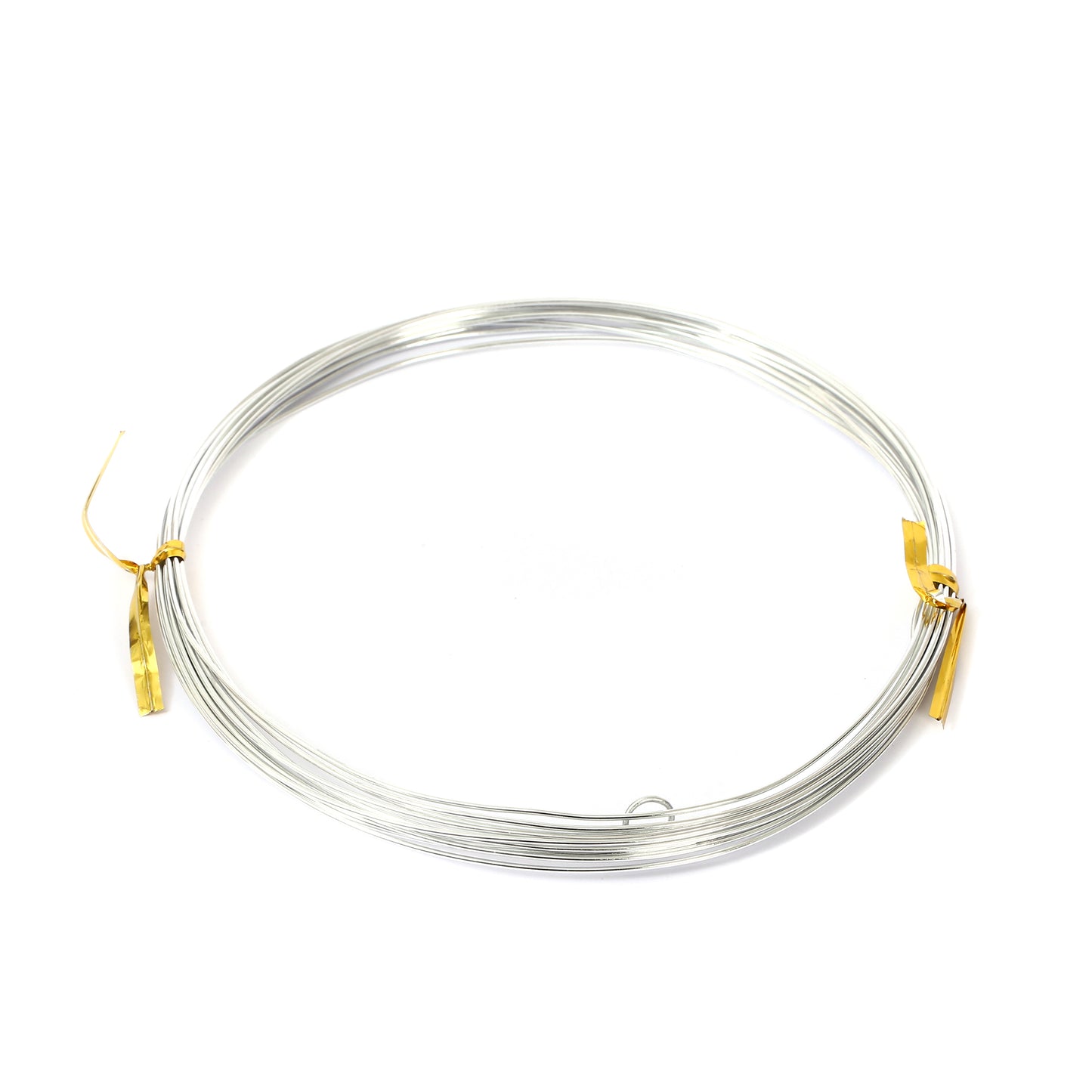 Alumunum wire 1.5 mm/5 M(0.06/196.85in) in opp bag with logo silver color