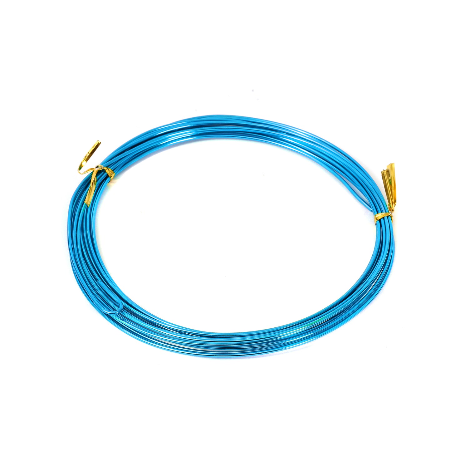 Alumunum wire 1.5 mm/5 M(0.06/196.85in) in opp bag with logo blue color