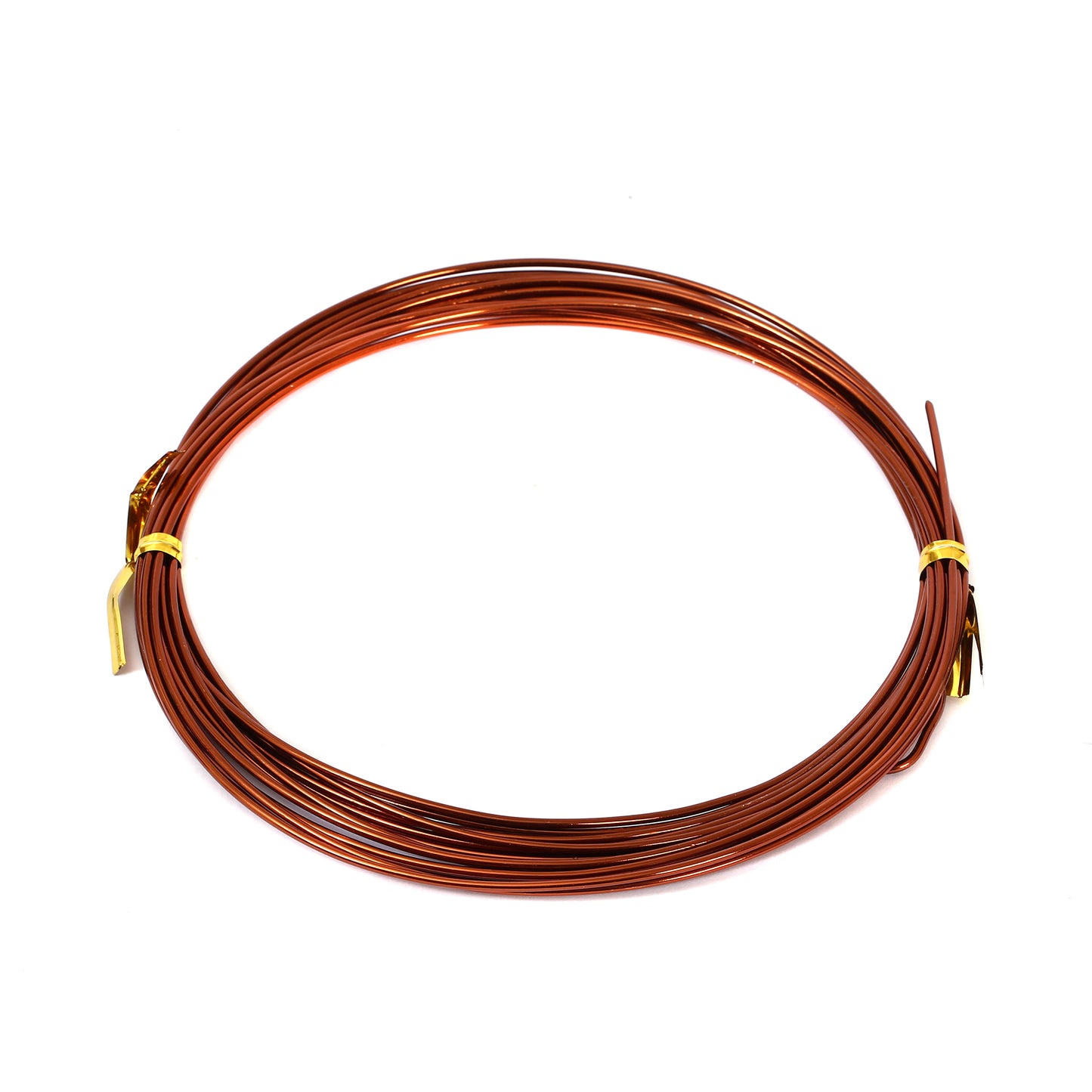 Alumunum wire 1.5 mm/5 M(0.06/196.85in) in opp bag with logo bronze color