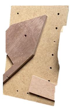 High quality plywood 4 mm(0.16in), holes 5 mm(1.97in)