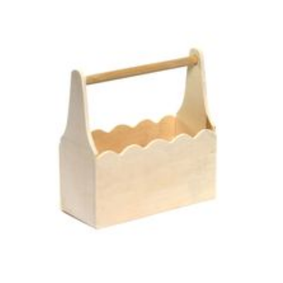 Plywood basket 6/12/12 cm (2.36/4.72/4.72in)