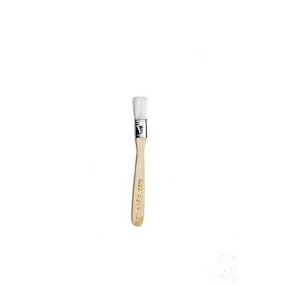 White wide brush with wood handle 1# size 1.27cm (0.5in),each in opp bag