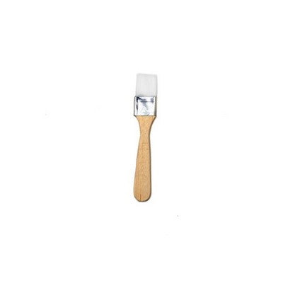 White wide brush with wood handle 4# size 2.54cm(1in),each in opp bag