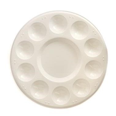 Plastic Round plate for painting D-17cm (6.7in)