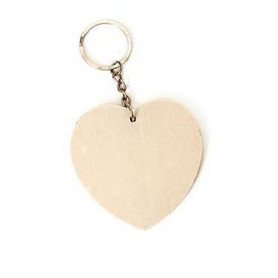 Keychain with wood design-heart,plywood with high quality keychain