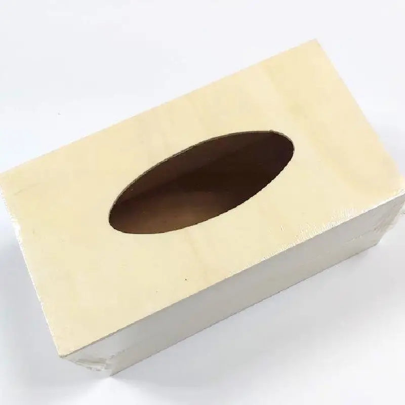 Plywood tissue box size 11/19/9 cm (4.33/7.48/3.54in)