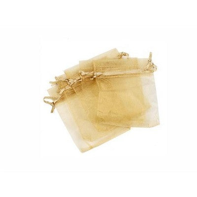 organza bag 10/12 gold color ,10pcs*bag