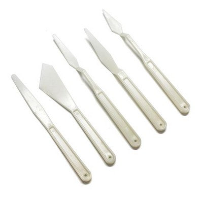 Set of 5pcs plastic tools,each length: 19.4/18.7/17.3/18/14.9/16.5cm(7.64/7.36/6.81/7.09/5.87/6.5in)