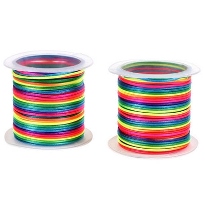 Polyester string 8m(315in)/roll,multi-color 2 mm(0.08in) thickness