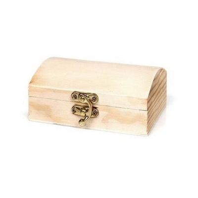 Rectangle shape wooden plywood box with Arched cover 15/10/7cm(5.91/3.94/2.76in)