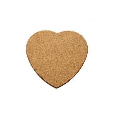 MDF heart shape with phase 25/27cm(9.84/10.63in) thickness 7mm(0.28in)
