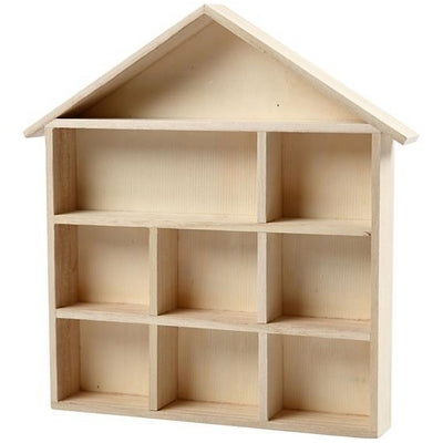 Plywood house with 8cells 37/25/3.5cm(14.57/9.84/1.38in)