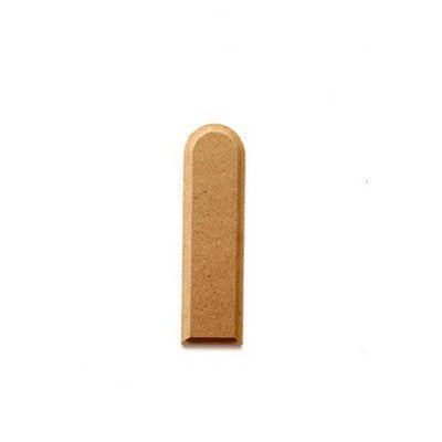 MDF curved head mezuzah 18/5cm /17 mm (7.09/1.97in) / 0.67in