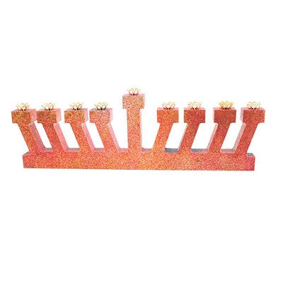 MDF cut  MENORA 10.5/31 cm(4.13/12.2in) + 2 clips for the sides