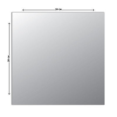 Square PVC mirror 20/20cm(7.87/7.87in) 1 pc/bag