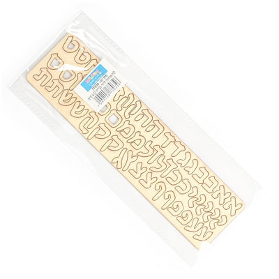Plywood letters set cut by laser 6/22 cm(2.36/8.66in)